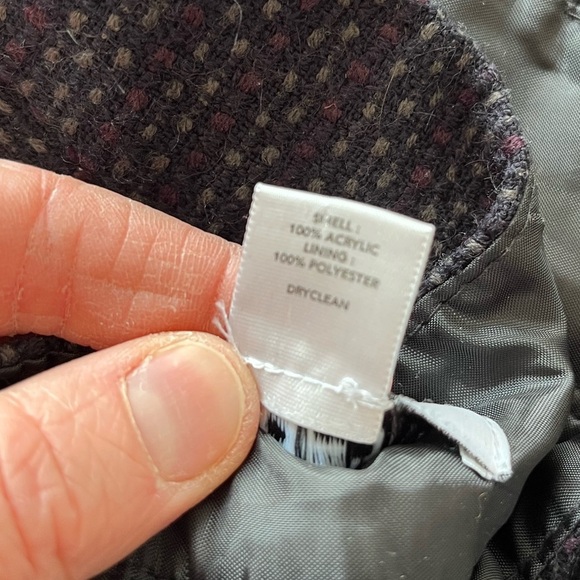 Ann Taylor Classic Black purple and gray Textured Skirt size 4 - Picture 6 of 6